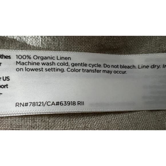 Eileen Fisher Womens Size XLarge Lantern Pant Organic Linen In Natural Ankle NEW - Picture 12 of 13